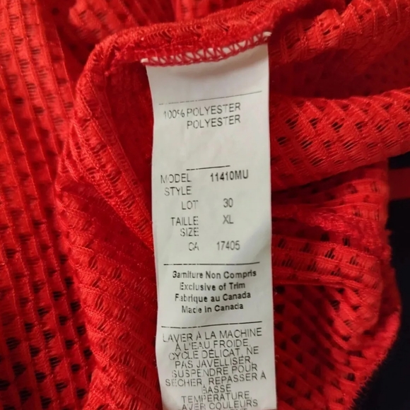 Conrad C Mesh Zip Up Red Jacket, XL Pre-owned Black trim - Picture 8 of 10